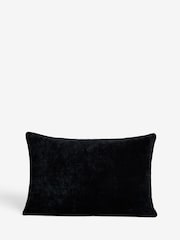 Black 40 x 59cm Soft Velour Cushion - Image 3 of 5