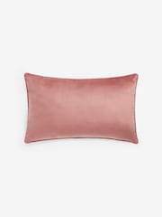 Blush Pink 40 x 59cm Matte Velvet Cushion - Image 3 of 5