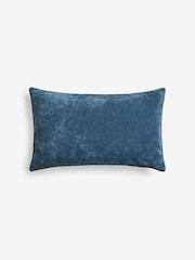 Navy 40 x 59cm Soft Velour Cushion - Image 3 of 5
