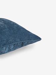 Navy 40 x 59cm Soft Velour Cushion - Image 5 of 5