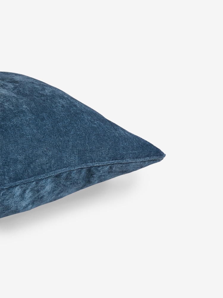 Navy 40 x 59cm Soft Velour Cushion - Image 5 of 5