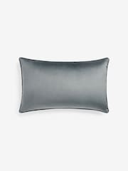 Charcoal Grey 40 x 59cm Matte Velvet Cushion - Image 3 of 6