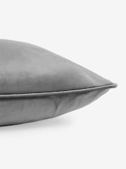 Charcoal Grey 40 x 59cm Matte Velvet Cushion - Image 6 of 6