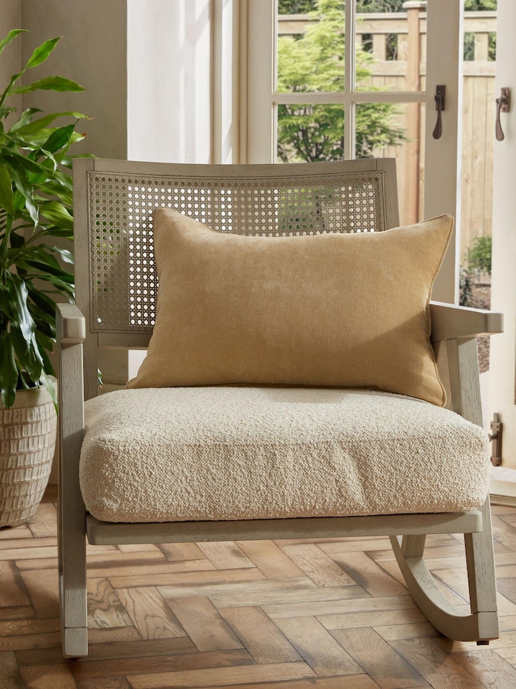 Gold 40 x 59cm Soft Velour Cushion - Image 1 of 5