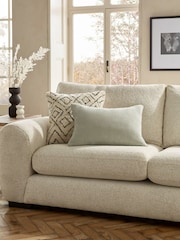Sage Green 40 x 59cm Soft Velour Cushion - Image 1 of 6