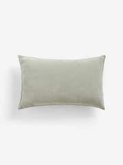 Sage Green 40 x 59cm Soft Velour Cushion - Image 5 of 6