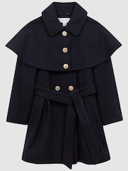 Reiss Rose Wollmantel mit Schultercape - Bild 2 von 6