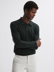 Reiss Forest Trafford Merino Wool Polo Shirt - Image 1 of 4