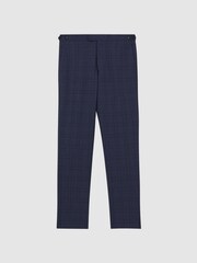 Pantalones de cuadros de corte slim de lana City de Reiss - Imagen 2 de 4
