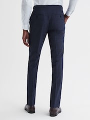 Pantalones de cuadros de corte slim de lana City de Reiss - Imagen 4 de 4
