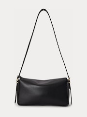 Lauren Ralph Lauren Black Farrah Soft Leopard Haircalf Shoulder Bag - Image 2 of 4