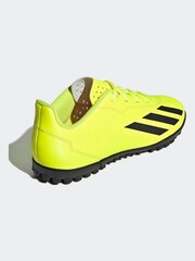 adidas Yellow Football X Crazyfast Club Turf Kids Boots - Image 3 of 9