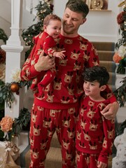 Red Reindeer Matching Family Pet Cosy Pyjamas - Image 4 of 6