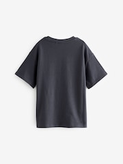 Charcoal Grey Oversized Rolling Stones 100% Cotton T-Shirt (3-16yrs) - Image 5 of 6