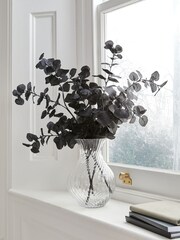 Set of 3 Black Artificial Eucalyptus Stems - Image 1 of 3