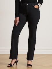 Lauren Ralph Lauren Black Slim Leg Ankle Crop Jeans - Image 1 of 3