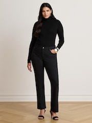 Lauren Ralph Lauren Black Slim Leg Ankle Crop Jeans - Image 3 of 3