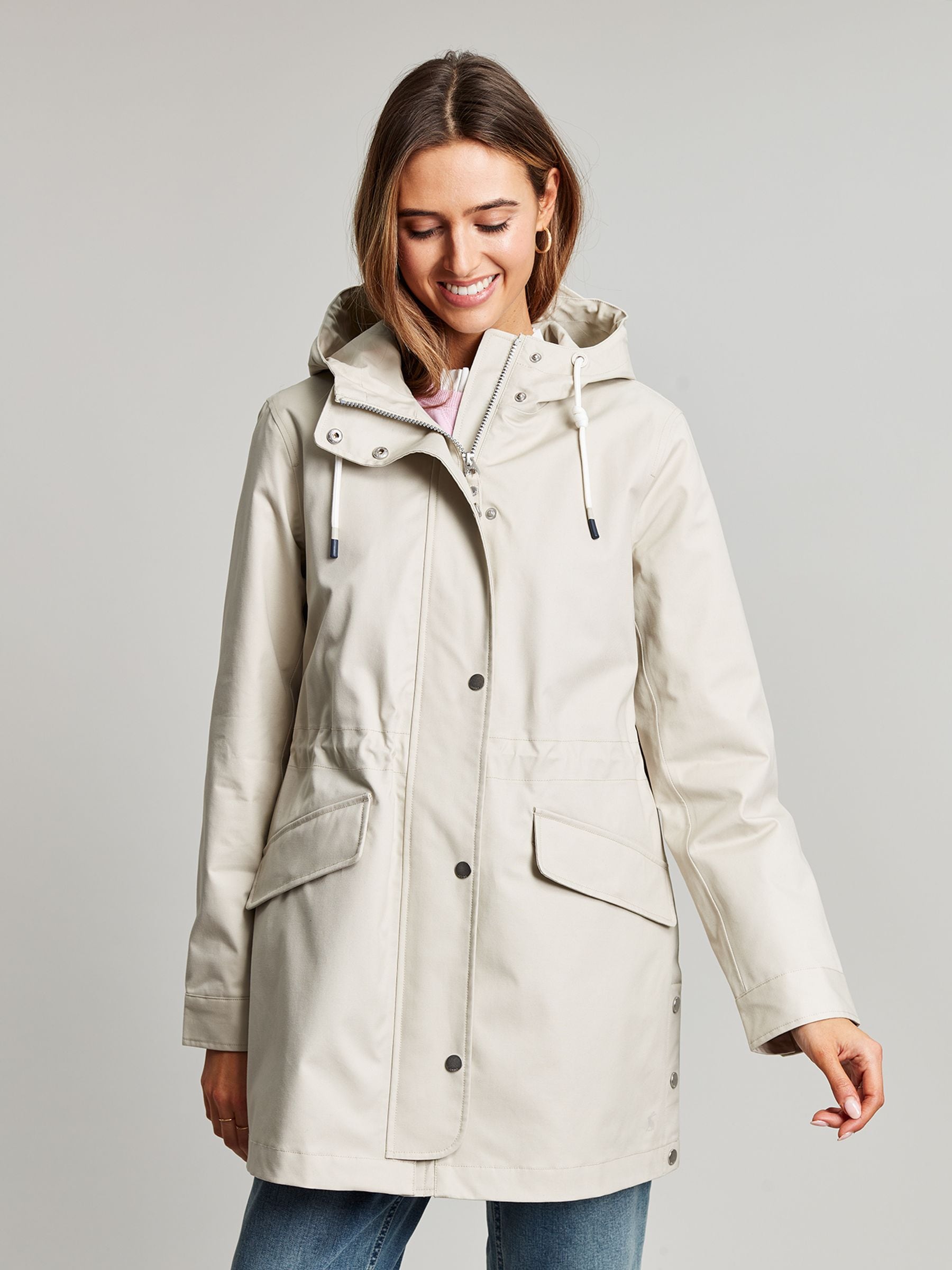 新品TRADITIONALWEATHERWEARSTORM SEALDUDLEY Buy Joules Padstow Neutral Waterproof Raincoat With Hood from the