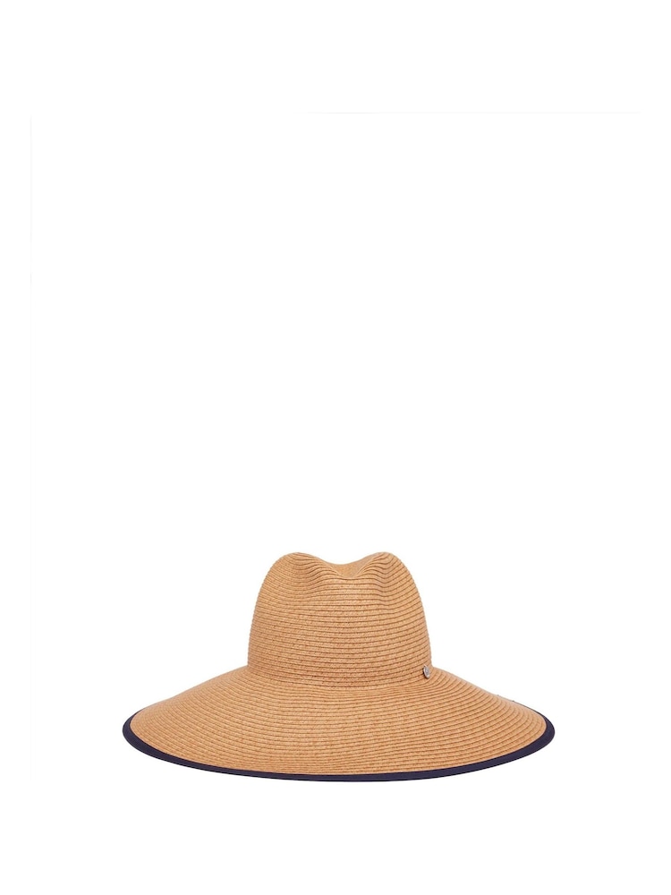 Joules Sia White Wide Brim Paper Hat - Image 3 of 3 Joules Sia White Wide Brim Paper Hat - Image 3 of 3