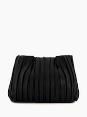 Dune London Black Medium Dominie Pleat Slouch Bag - Image 4 of 6