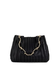 Dune London Black Medium Dominie Pleat Slouch Bag - Image 7 of 7