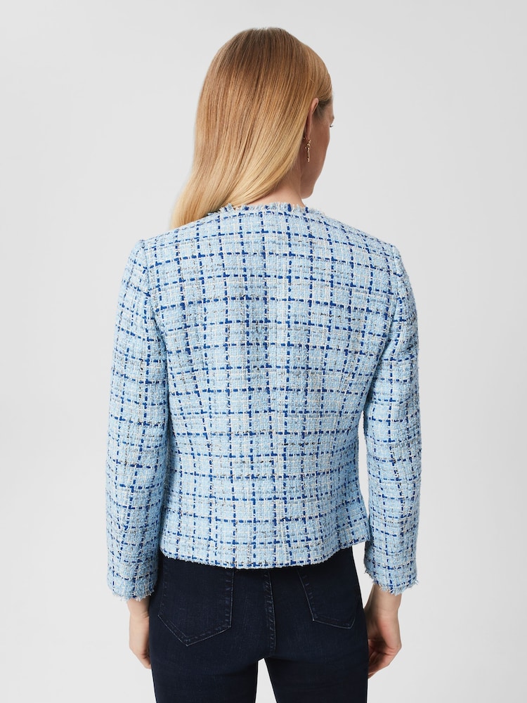 Hobbs Blue Lorraine Jacket - Image 2 of 4 Hobbs Blue Lorraine Jacket - Image 2 of 4