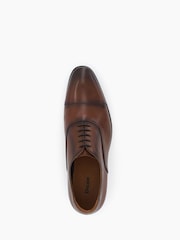 Dune London Brown Secrecy Oxford Toe Cap Lace-Up Shoes - Image 5 of 5