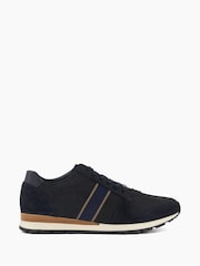 Dune London Blue Standard Fit Treck Stripe Webbing Runner Trainers - Image 1 of 6