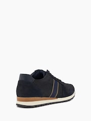 Dune London Blue Standard Fit Treck Stripe Webbing Runner Trainers - Image 5 of 6