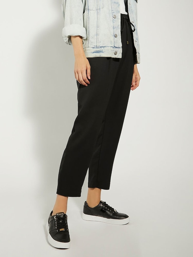 Dune London Black Elysium Side Stripe Bumper Trainers - Image 1 of 4