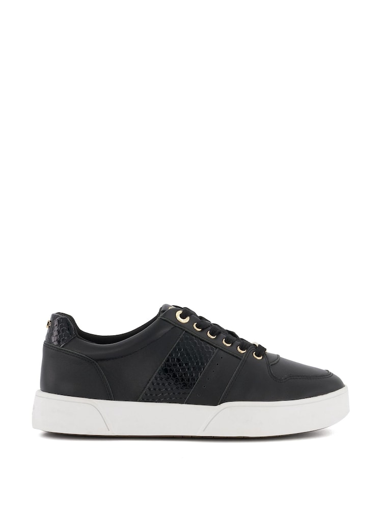 Dune London Black Elysium Side Stripe Bumper Trainers - Image 2 of 4