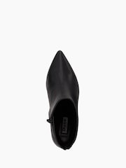 Dune London Black Chrome Obsessive 2 Mid Heel Ankle Boots - Image 5 of 5