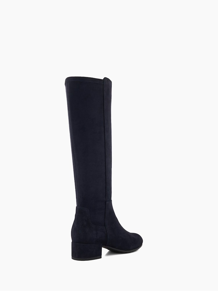 Dune London Blue Standard Fit Tayla Smart Stretch High Leg Boots - Image 5 of 6