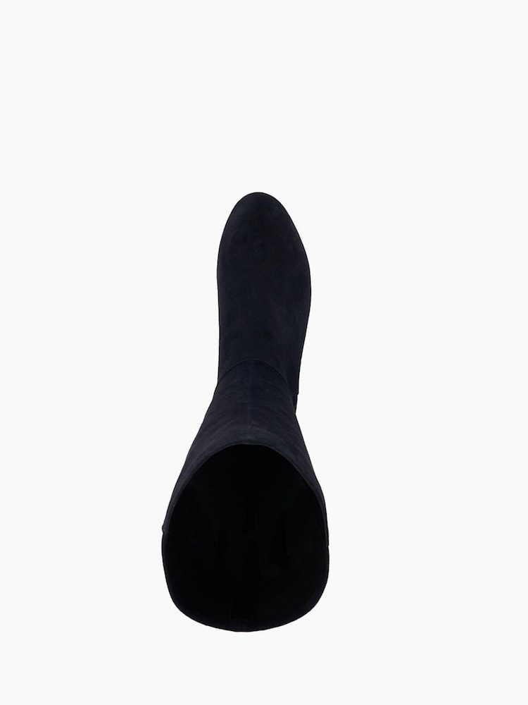 Dune London Blue Standard Fit Tayla Smart Stretch High Leg Boots - Image 6 of 6