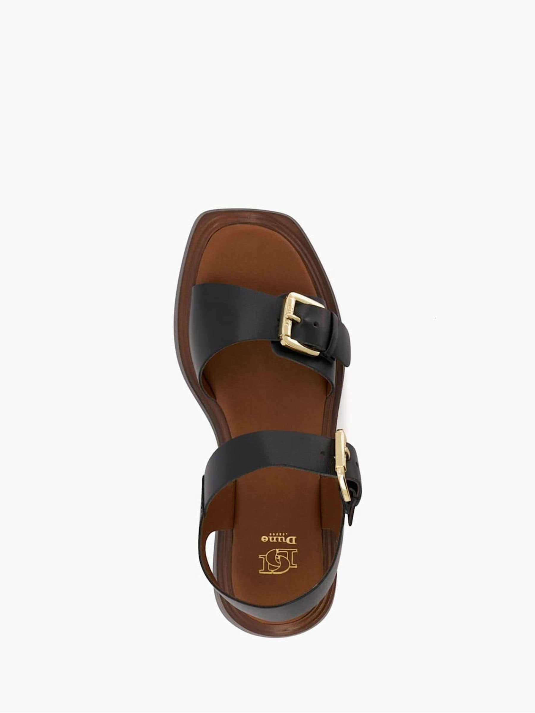 Buy Dune London Black Loells Buckle Flatform Sandals from Next Austria