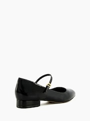 Dune London Black Hipplie Flat Mary Jane Shoes - Image 4 of 5