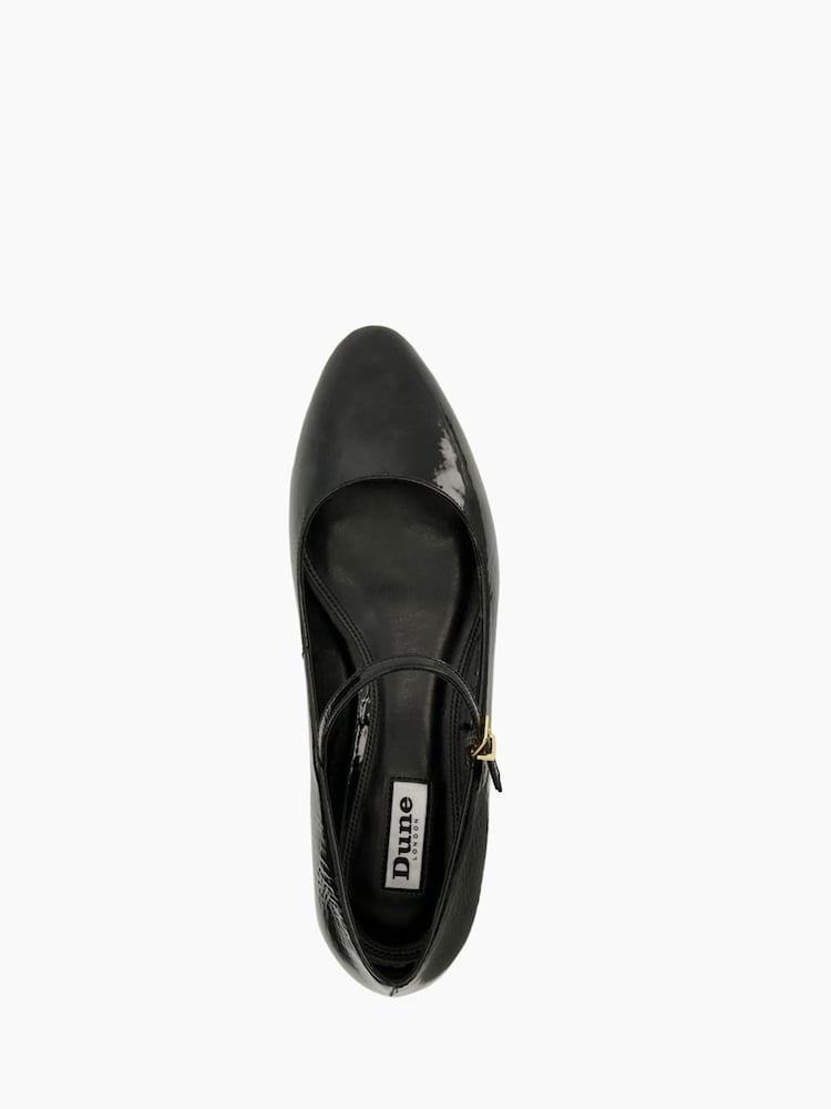 Dune London Black Hipplie Flat Mary Jane Shoes - Image 5 of 5