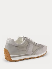 Lauren Ralph Lauren Grey Dani Suede Leather and Nylon Trainers - Image 3 of 5
