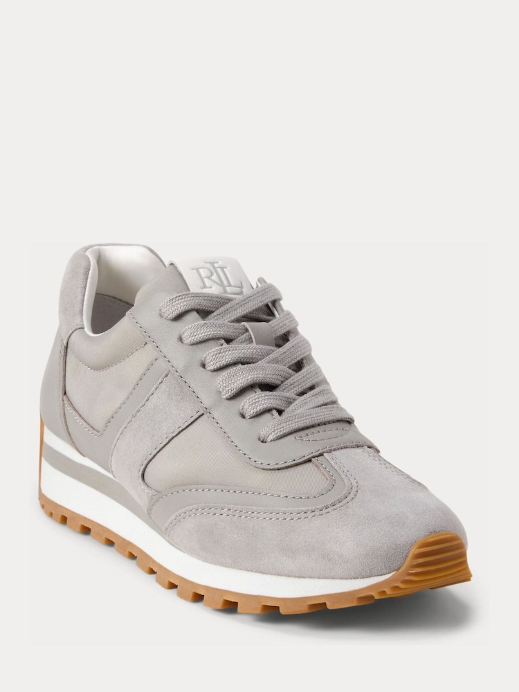 Lauren Ralph Lauren Grey Dani Suede Leather and Nylon Trainers - Image 5 of 5 Lauren Ralph Lauren Grey Dani Suede Leather and Nylon Trainers - Image 5 of 5
