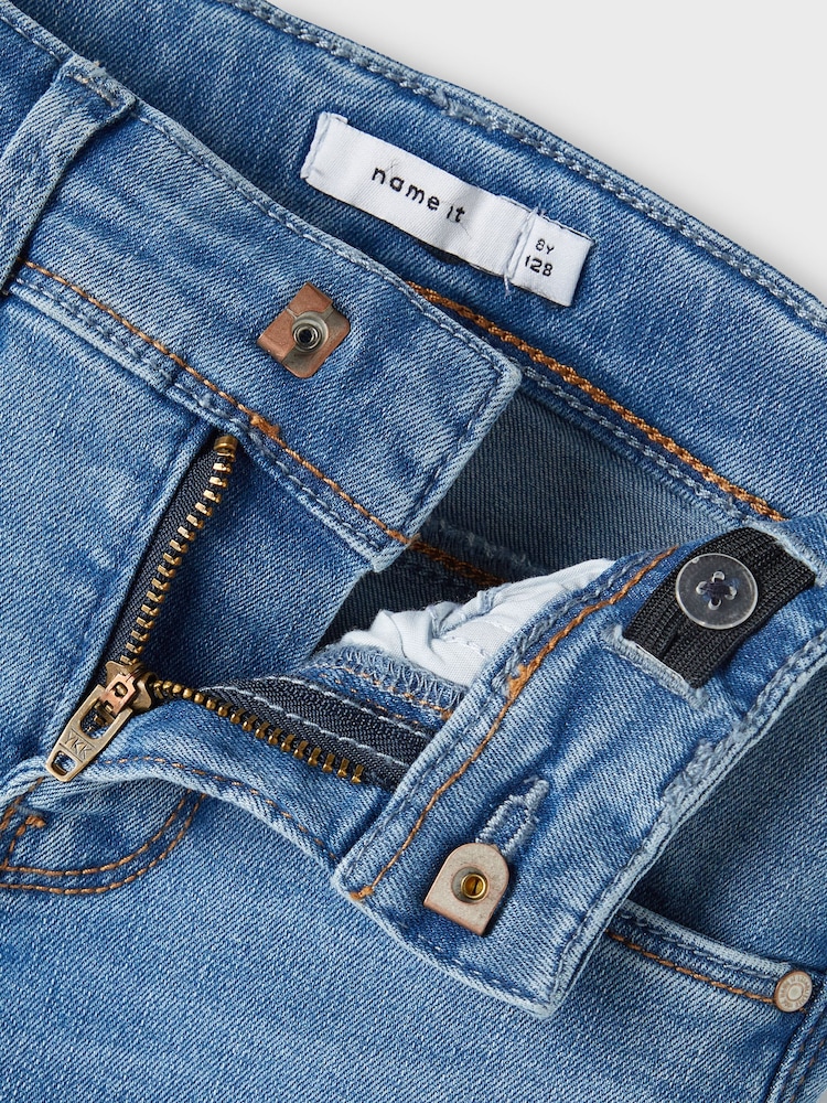 Name It Blue Girls Flare Jeans With Adjustable Waist - Image 5 of 5