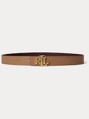 Lauren Ralph Lauren Red Reversible Leather 3cm Logo Buckle Belt - Image 2 of 2