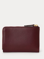 Lauren Ralph Lauren Red Bifold Zip Around Coin Purse - Image 2 of 4