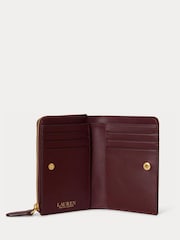 Lauren Ralph Lauren Red Bifold Zip Around Coin Purse - Image 3 of 4