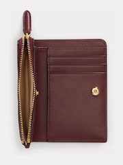 Lauren Ralph Lauren Red Bifold Zip Around Coin Purse - Image 4 of 4