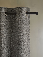 Grey Next Multi Chenille Eyelet Lined Curtains - Image 1 of 6