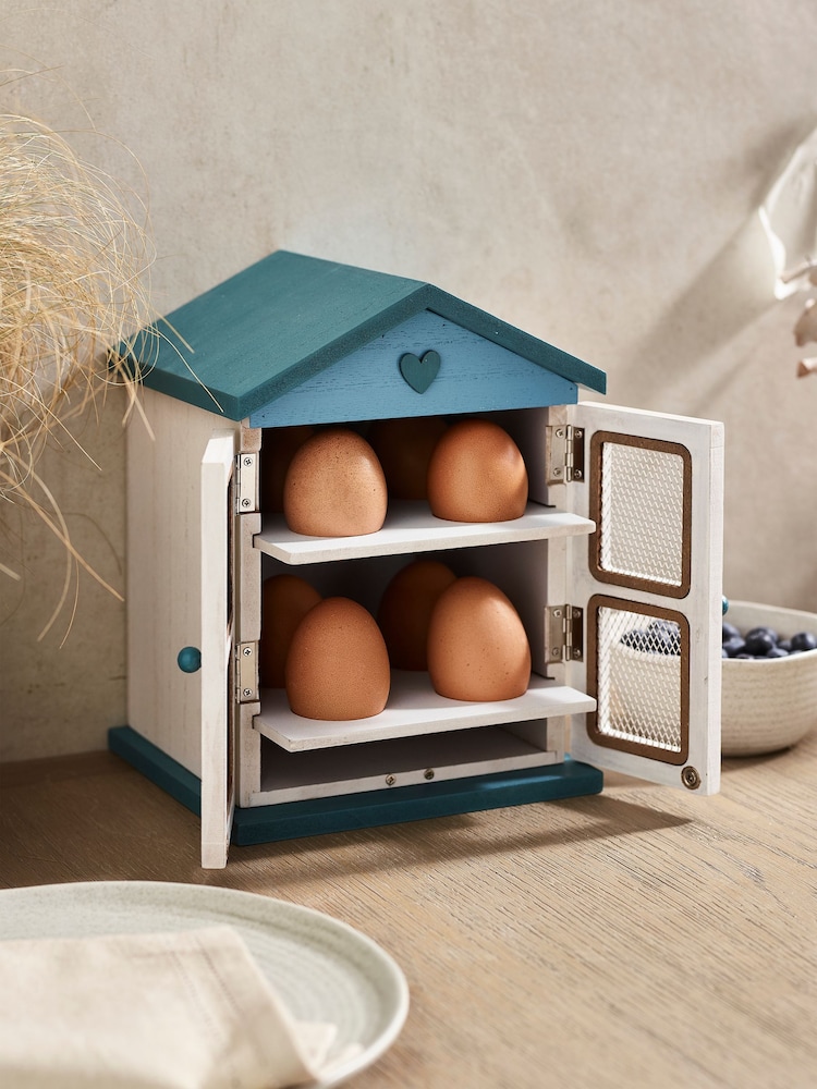 Blue Country Cottage Egg House - Image 4 of 6