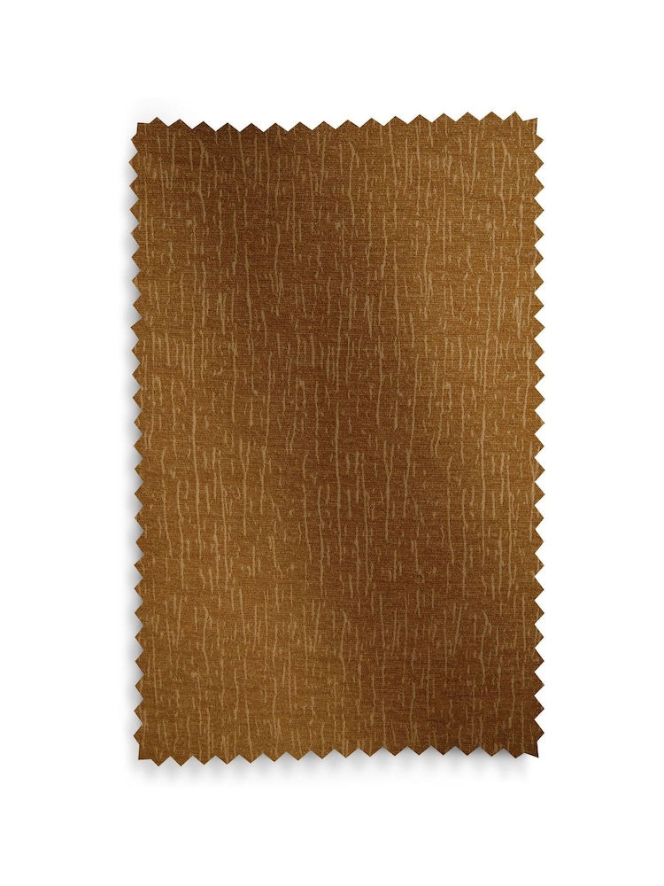 Mustard Yellow Heavyweight Chenille Eyelet Lined Curtains - Image 6 of 9