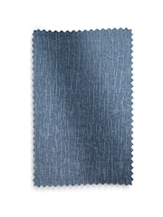 Blue Flint Heavyweight Chenille Eyelet Lined Curtains - Image 8 of 9