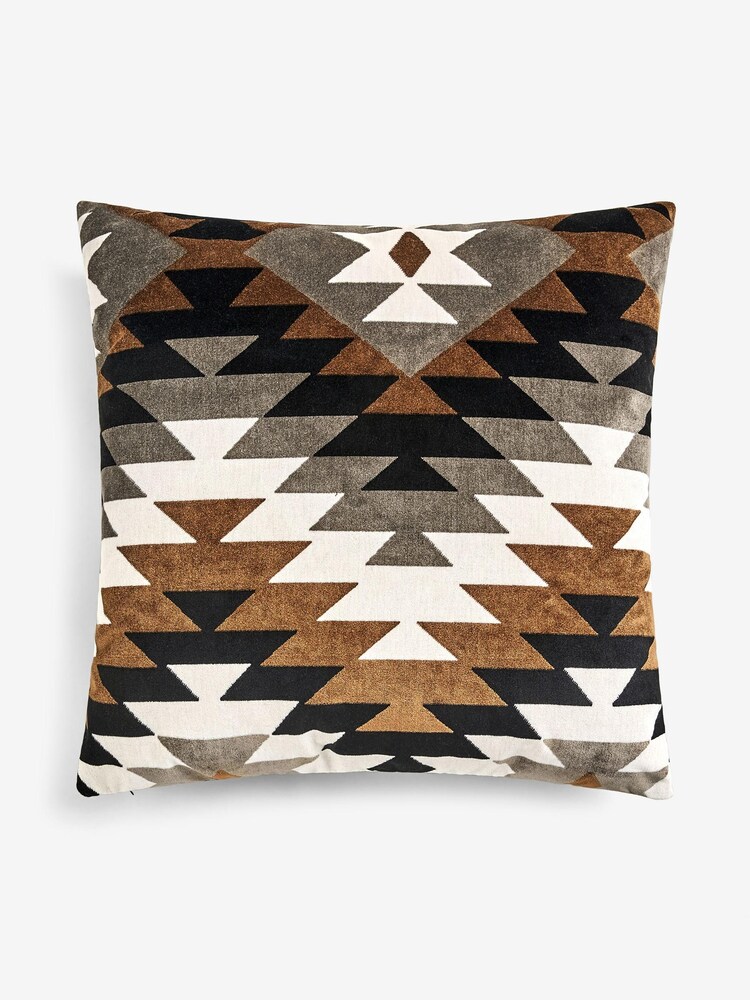 Monochrome Geometric Cushion - Image 2 of 4