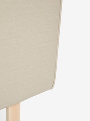 Contemporary Tweed Natural Linen Contemporary Upholstered Headboard - Image 7 of 8